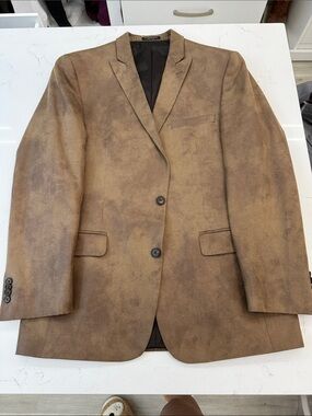 John Varvatos Brown Suede Sport Coat